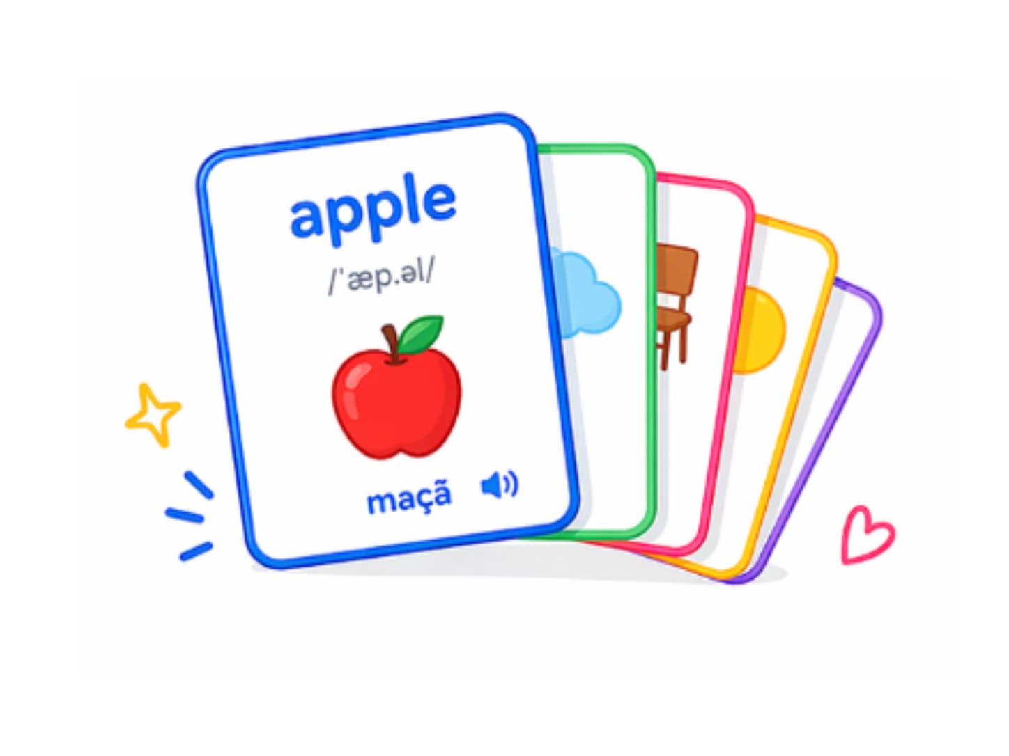 250+ Flashcards Prontos
